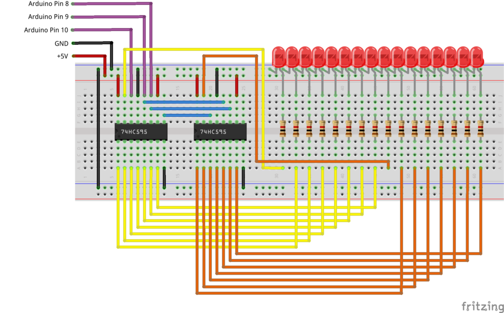 Schieberegister - Am Arduino anschließen - kollino.de